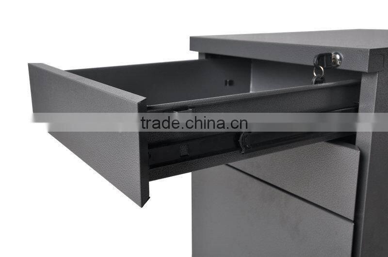 (DL-M1 ) Colorful 3 Drawer High Capacity Office Mobile Filing Cabinet with 5 Castors