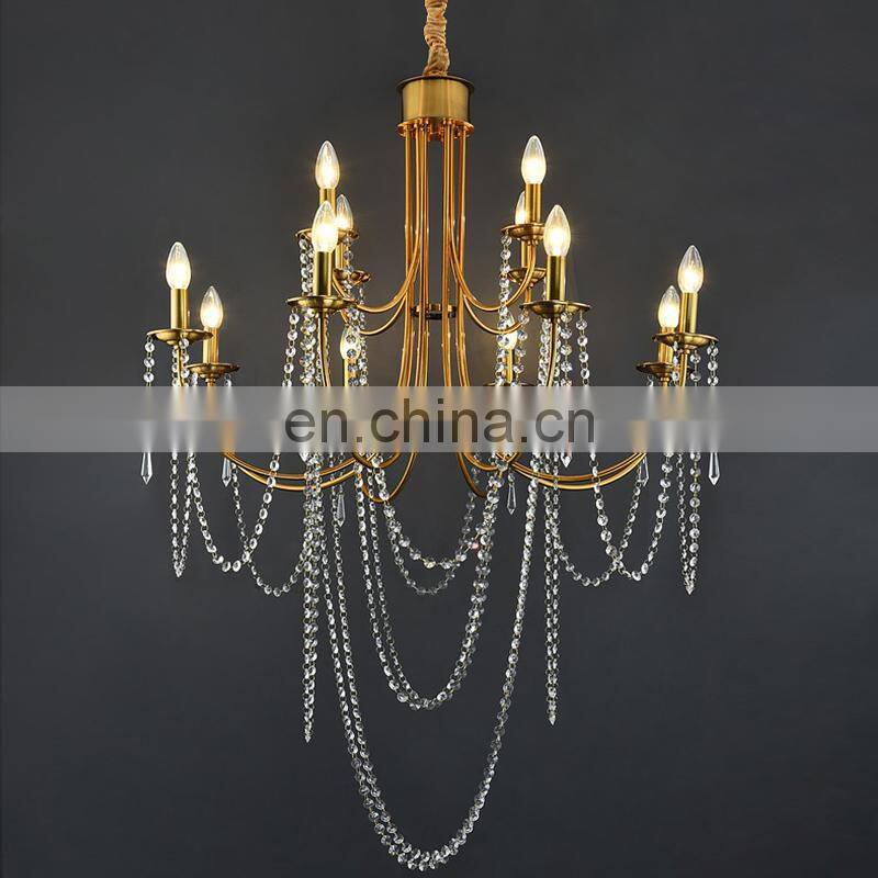 Art Decoration Creative Design Crystal Hall Chandelier Living Room Lusters Bedroom Dinning Room Lighting Fixture Home Decoration