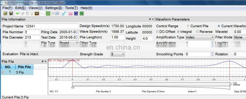 Low Strain Impact Integrity Test PIT