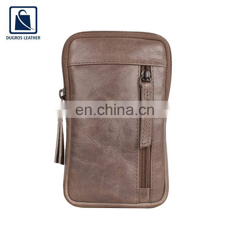 2021 Latest Arrival Cotton Lining Material Women Genuine Leather Mobile Case for Sale