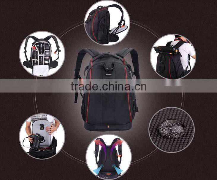 anti-theft durable fashion polyester camera backpack