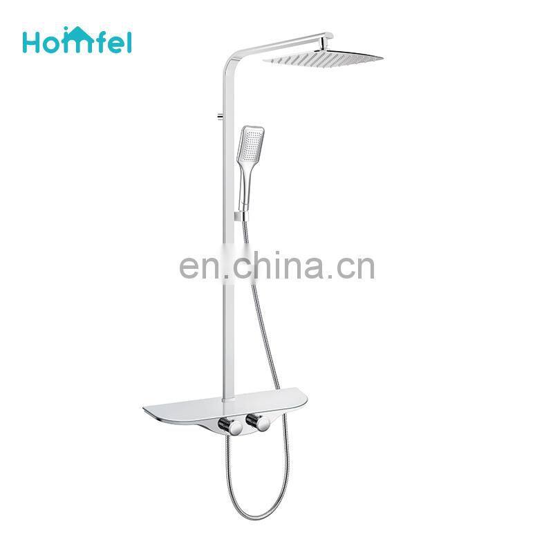 Shower faucet set Wall Mount Shower System Kit Hot Cold Water Shower Mixer