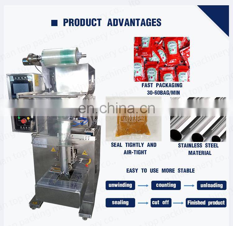 Multi-functional peanut butter sesame paste packing/packaging machine