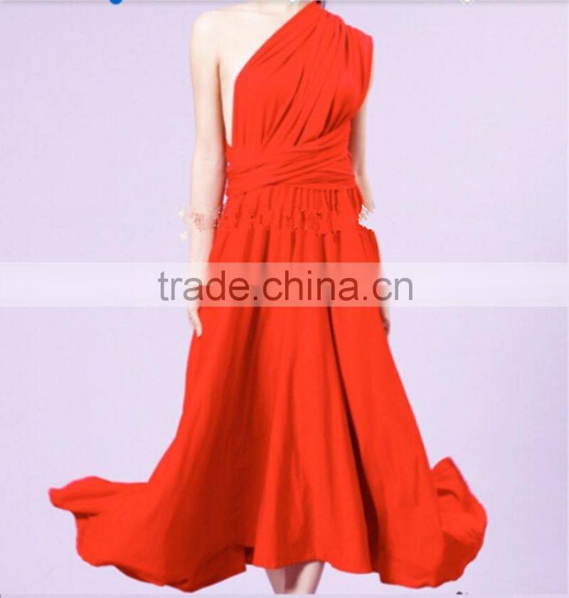 Sleeveless Casual Dress bridesmaid dress designs convertible fashion dress