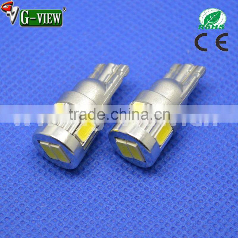 wholesale good quality t10 5630 6smd led car bulb