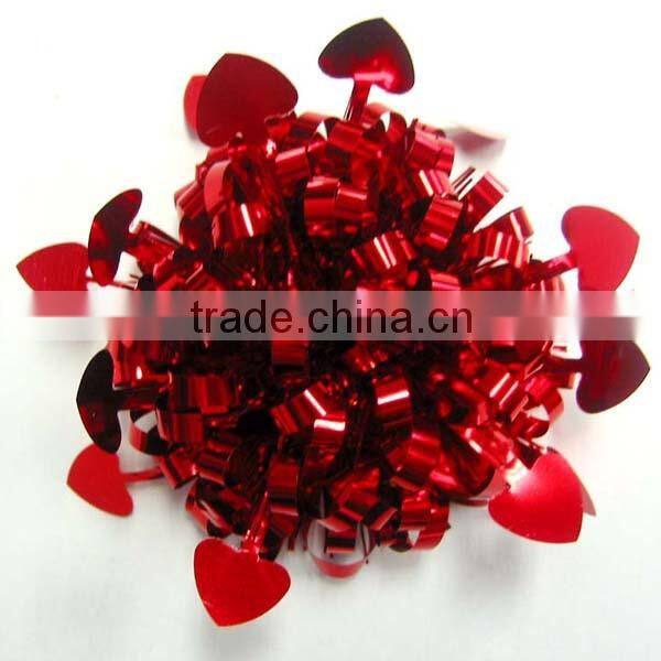 Colorful PET fancy ribbon bow with tips/Iridescent Luxury Bow Celebration Firework Bow/Colorful Firework Lade bow