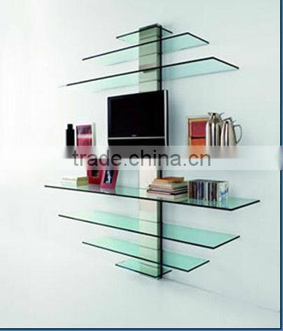 excellent quality beauty clear tempered glass shelves