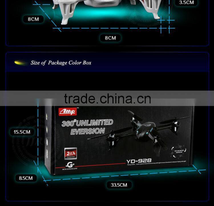 YD928 4CH Mini Quadcopter 2.4G Remote Control micro quadcopter with 6-axis Gyroscope NANO drone 3D Rotation for sale