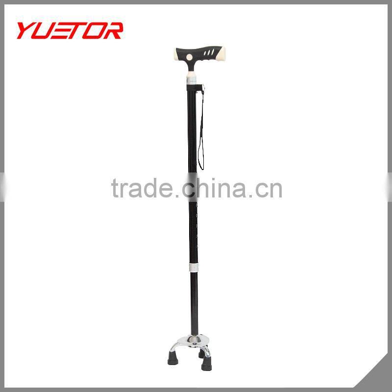 3 legged new brand T grip aluminum alloy anti shock elderly walking stick