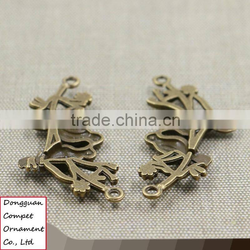Wholesale diy jewelry zinc alloy branch kissing birds pendant