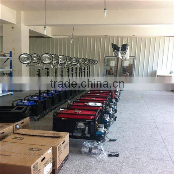 High quality three light hydraulic mast light tower for sale