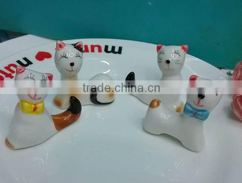 High quality Creative love birds decoration ceramics chopsticks holder chopsticks rack rest