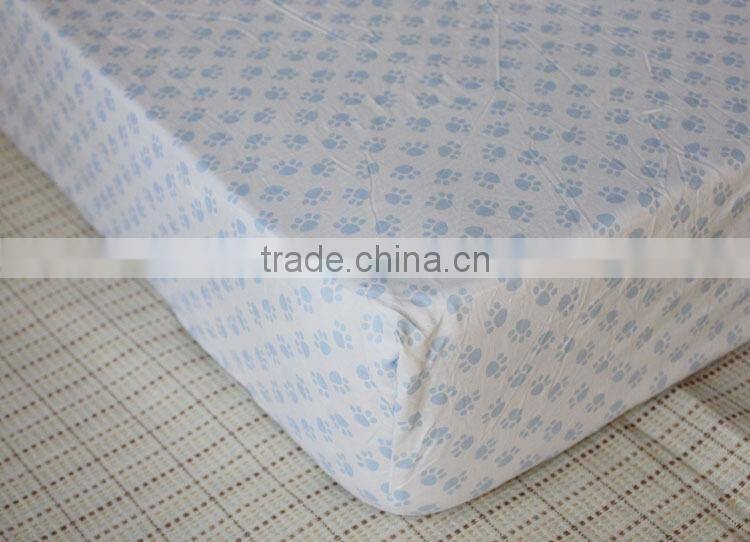 wholesale 100% cotton Jersey fitted sheet for baby