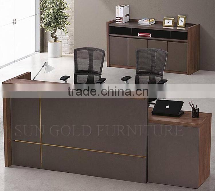Modern office counter table/front desk counter/reception desk design (SZ-RTB020)