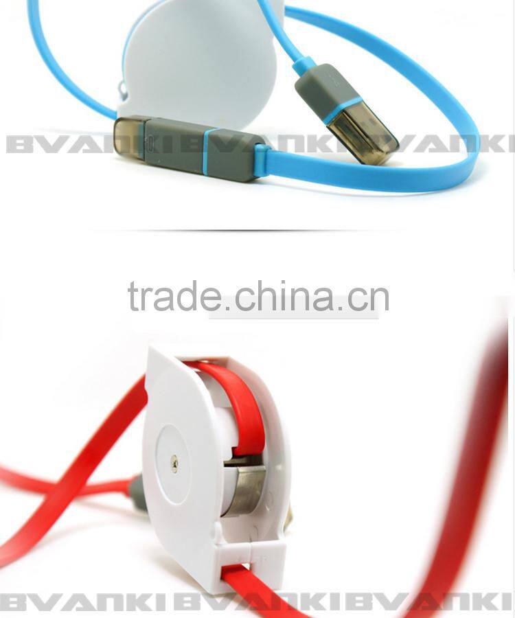 High quality OME and ODM new style high quality I6/micro 2 in 1 usb date cable