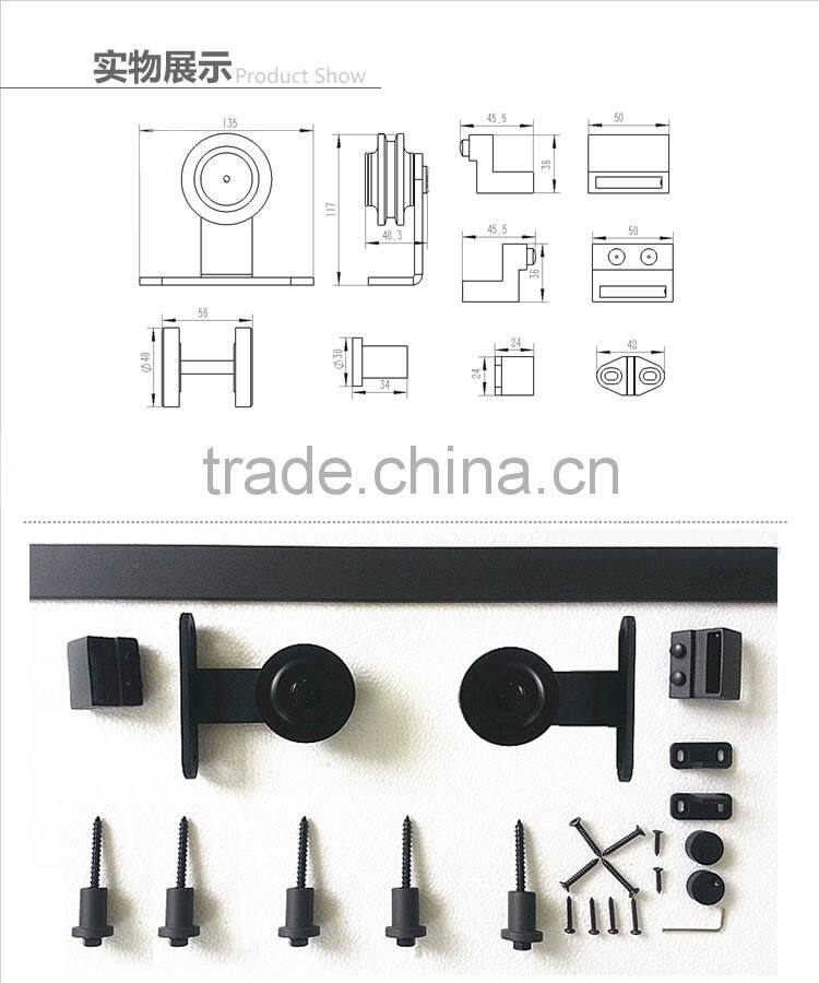 Exclusive Design Unique Style iron plating black roller for garage sliding door