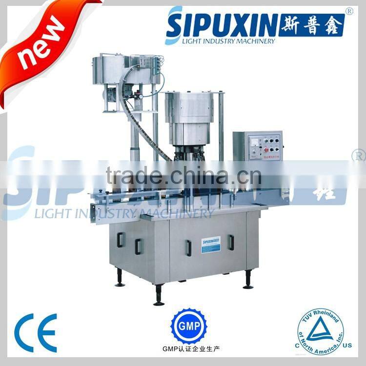 High speed full automatic bottle aluminum cap screw capping and sealing machine