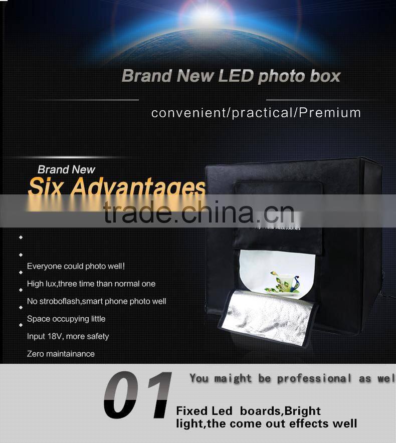40cm*40cm LED video light box Studio Video Lighting boxfor Photography with dimmer switch