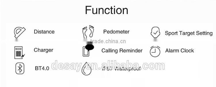 Desay Call/SMS Remind Anti-lost Bluetooth Sports Band DS-B102 for iOS 7.0 + Android 4.3 +