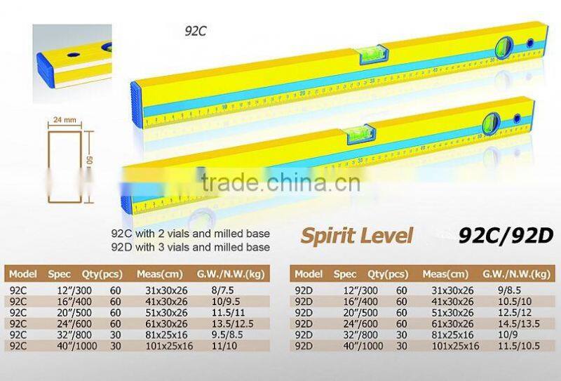 Aluminum Alloy Magnetic Spirit Level, Spirit Level Bubble