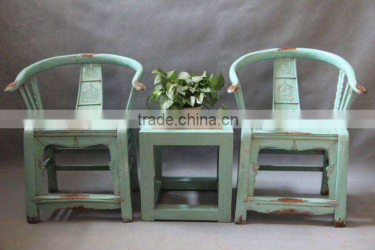 Chinese reproduction chair and tea table