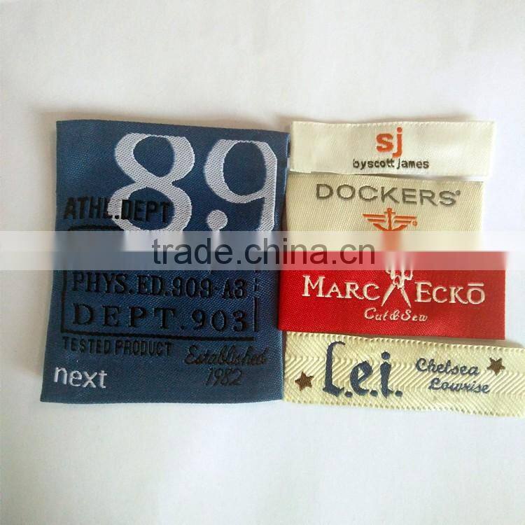 high quality woven label , clothing private lable , woven label personalized label