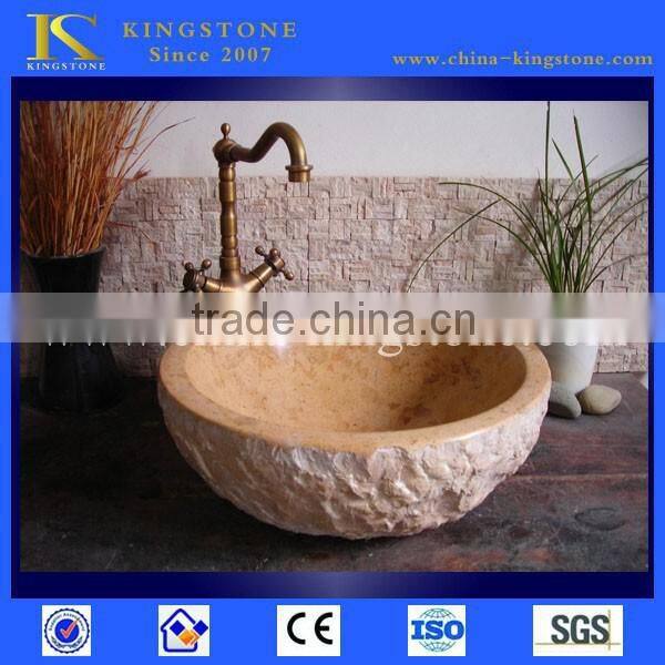 Popular natural limestone bathroom sink made in china Wholesaler Price