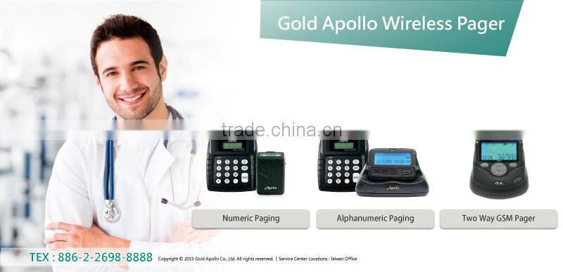 GOLD APOLLO - Waterproof Alphanumeric Pagers Wireless Beeper encryption pager