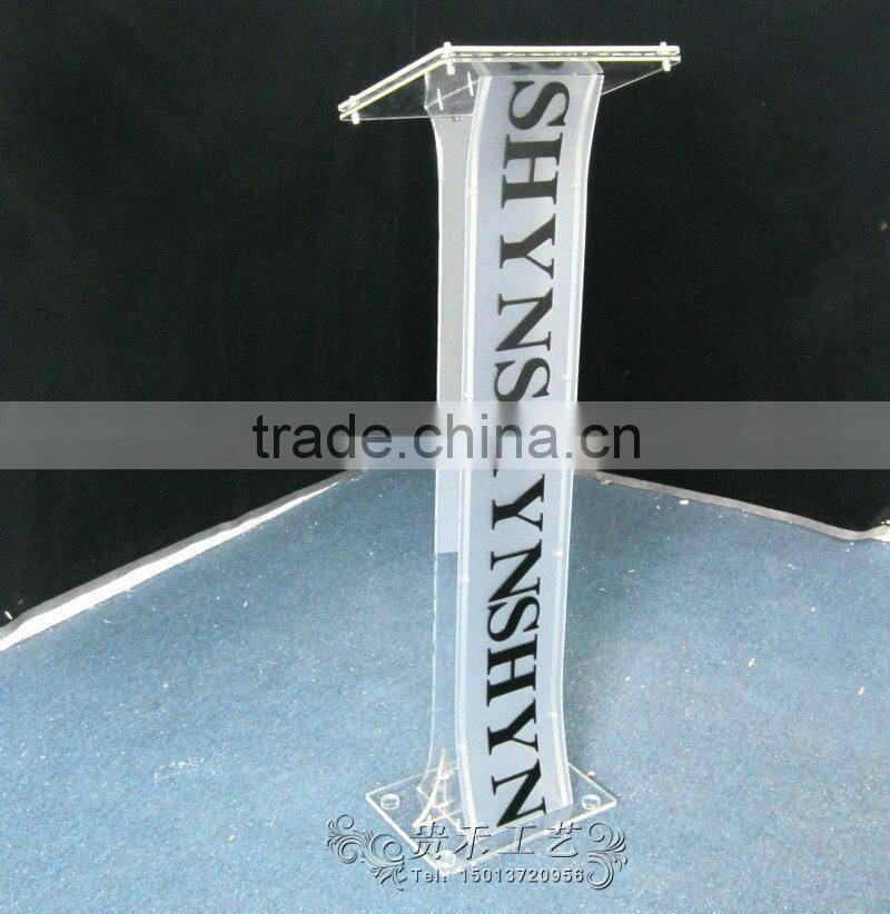 Detachable acrylic information holders ,clear and white acrylic display stand