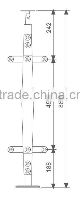 baluster stainless steel outdoor wood railing