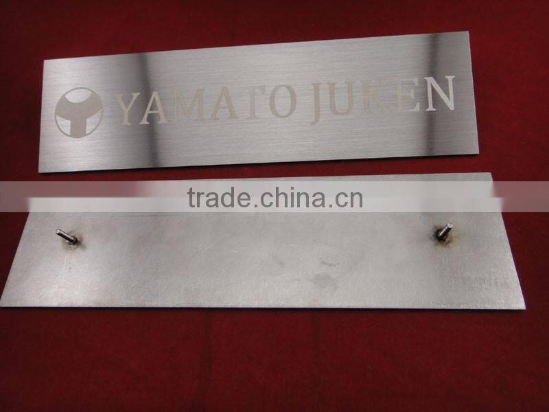 High quality stainless steel door name plate