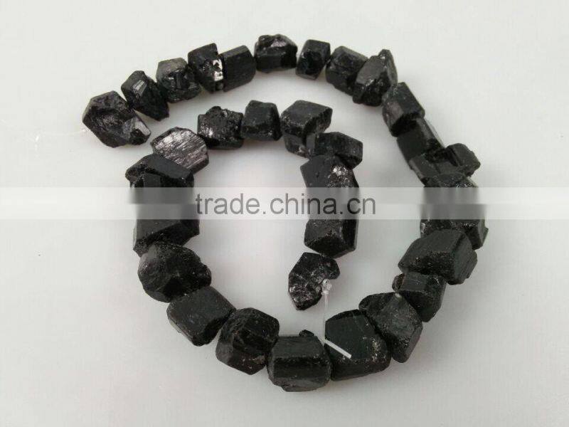 Wholesale price Semi-precious black tourmaline rough stone