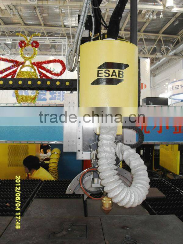 cnc plasma bevel cutting machine high effective dual ESAB plasma souce