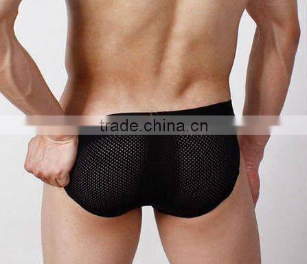gold color transparent men underwear