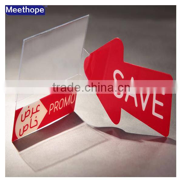 Supermarket Display Clips Printing Shelf Talkers for Promotion