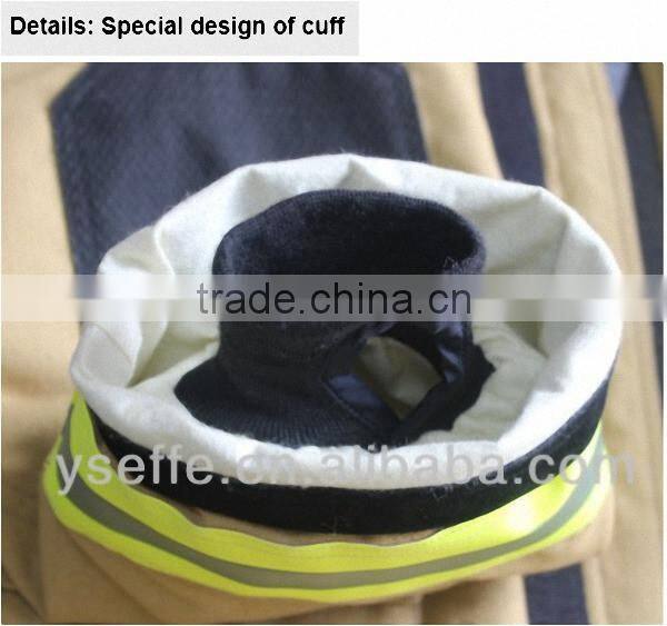 Shanghai YSE Factory Price EN469 Standard Used Fire Protective Firman uniform