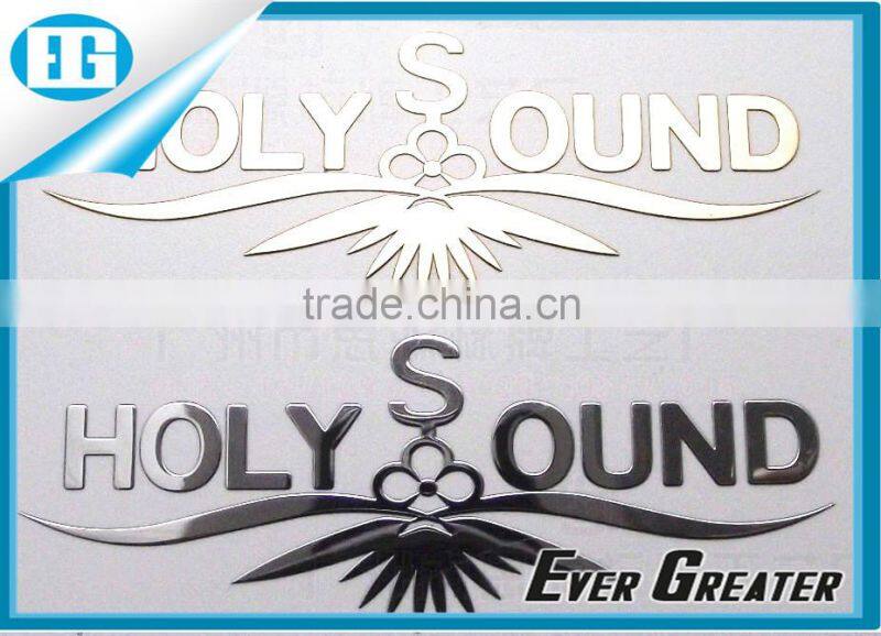 custom logo stickers for computer,electroform nickel sticker electroformaing nickel logo metal logo with glue