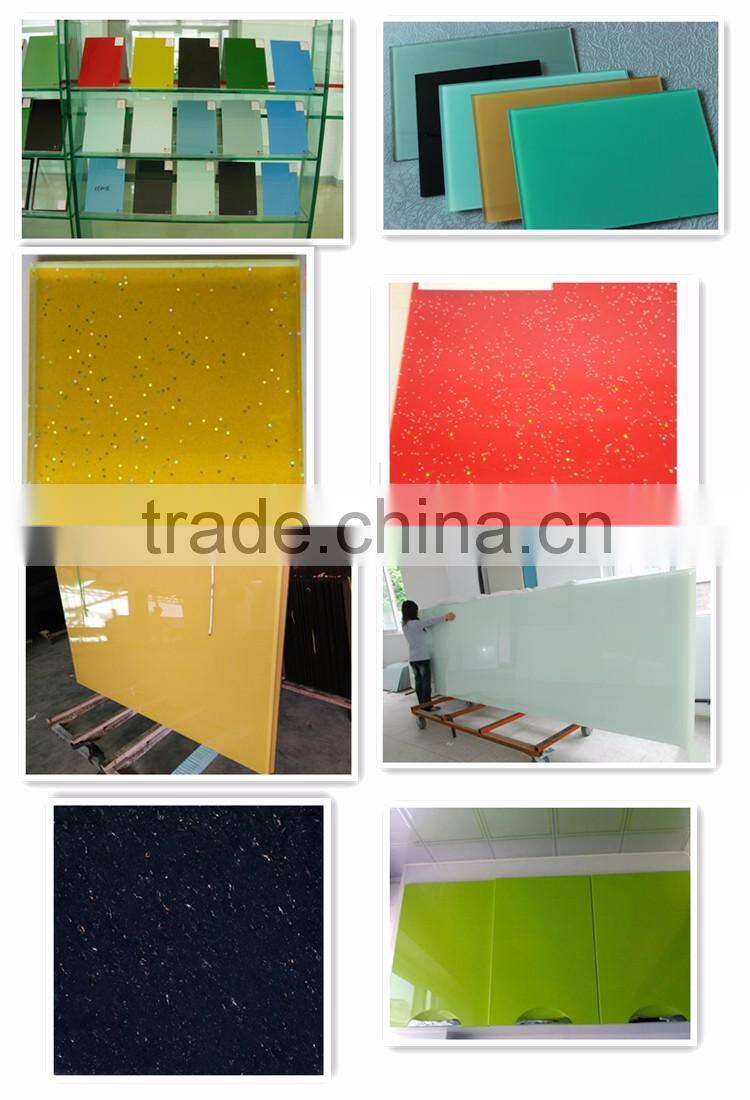 red white black office and coffee table tempered paint glass