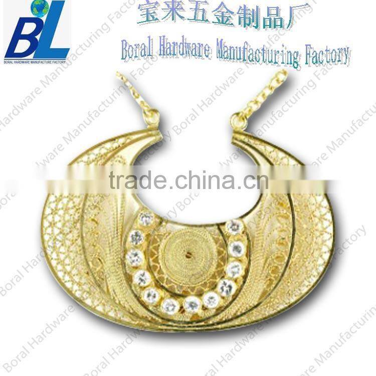 Fashion metal ornaments for leather bracelets