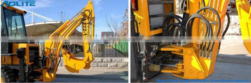 4x4 compact tractor with loader and backhoe