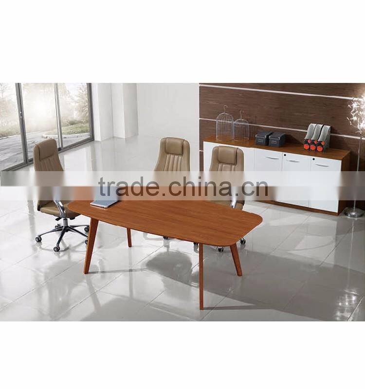 Simple Metal Frame Melamine Board Conference Table