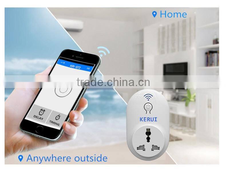 Kerui S72 IOS Android App remote control wireless wifi intelligent power plug socket