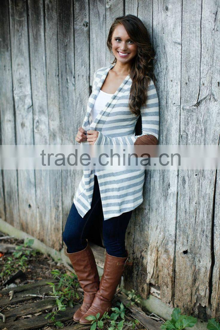 2015 Original Design One Piece Knit Sweater Pattern Women Cardigan