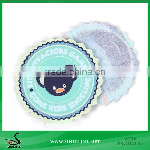 Sinicline Custom Brand Logo Woven Patch For Kid's Clothing and Bag