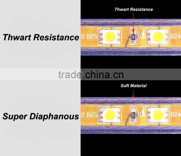 WEIKEN 5050 color changing led christmas lights, led city color light 100m decoration led rope light