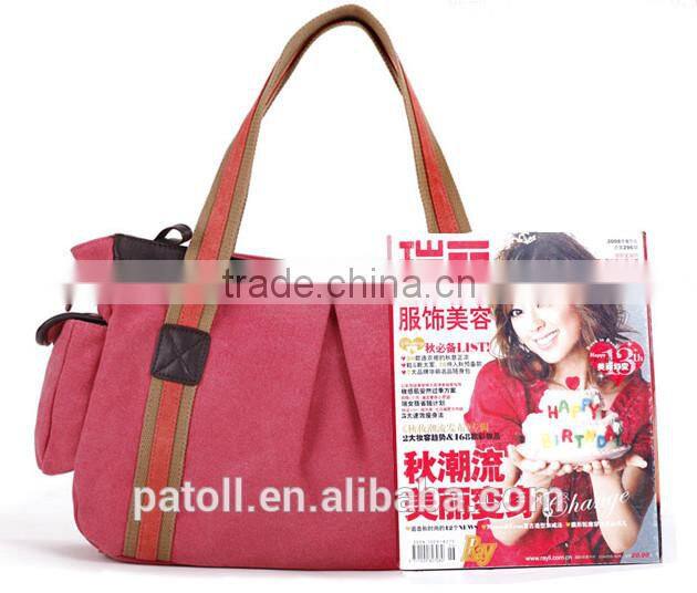Customized Creative Standard Size 600d polyester canvas tote bag