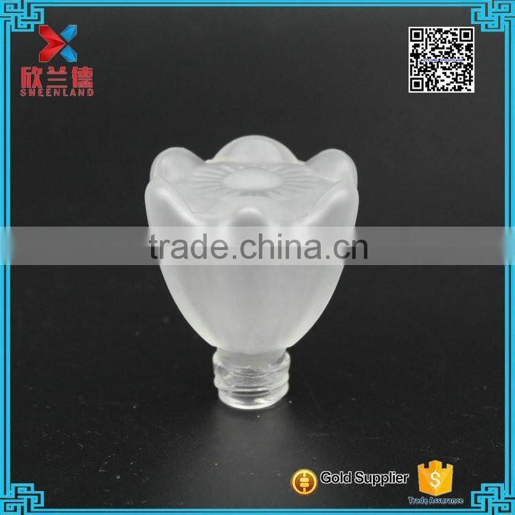 2016 New design flower shape glass lids wine bottle caps