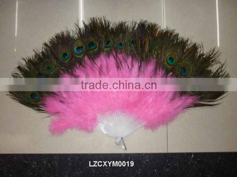 Dance costume peacock feather fan LZCXYM0019