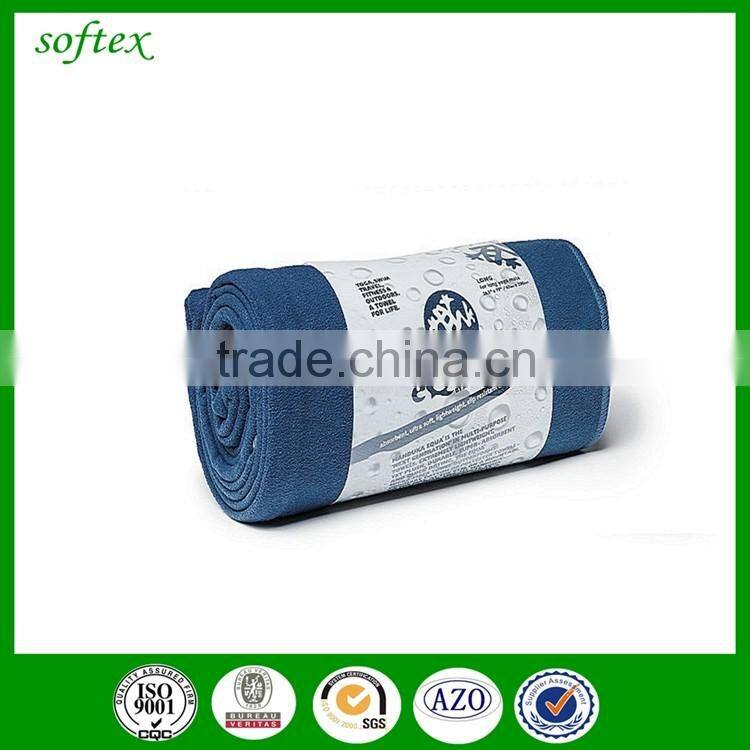 High-absorbent micro fiber suede camping suede towel