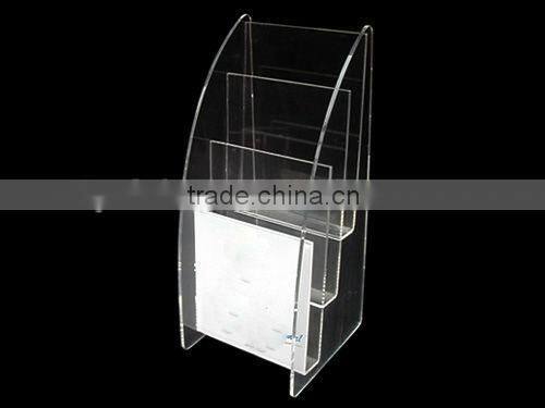 2014 Top quality cardboard brochure holder,cheque book holder wallet